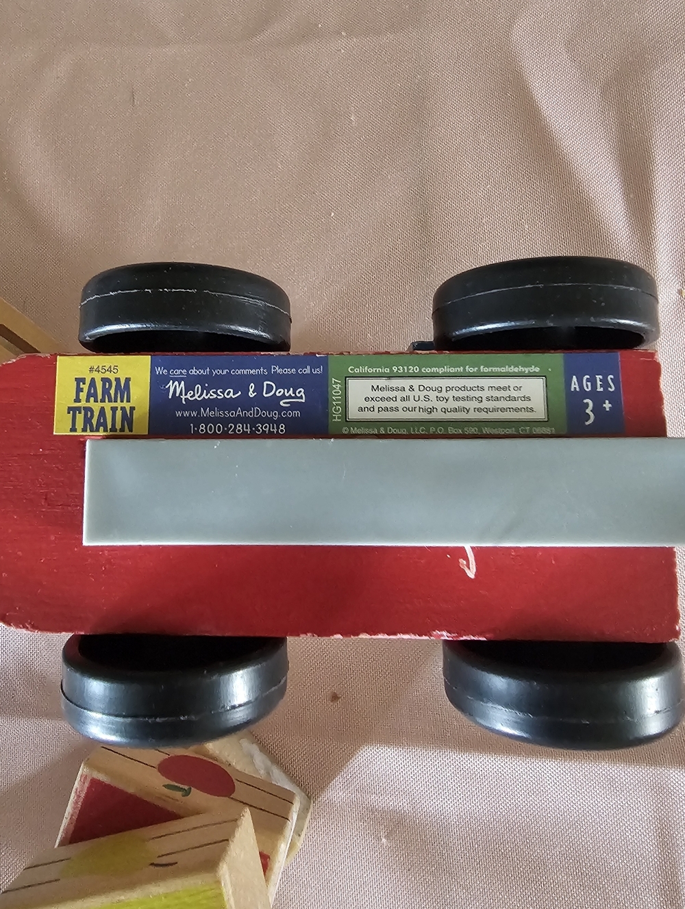 Melissa & Doug Wooden Toy Train & Car Bundle - Picture 5 of 6